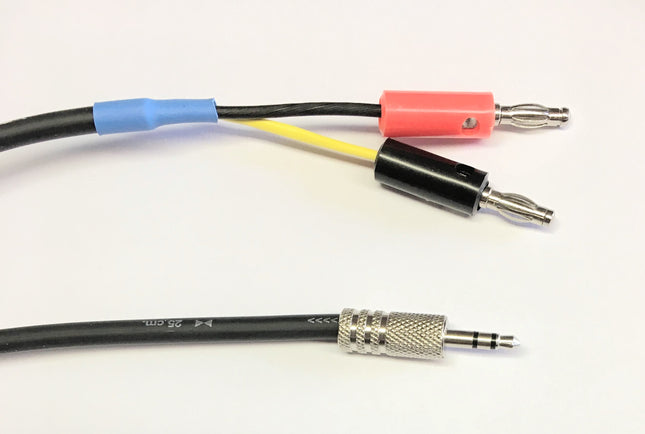 KABEL mono, jack 3.5mm til banankontakt, 1.5m