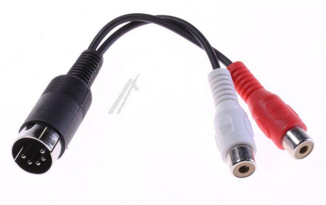 5-Pin DIN Hann / 2 X Phono Hun 0,2m