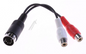 5-Pin DIN Han / 2 X Phono Hun 0.2m