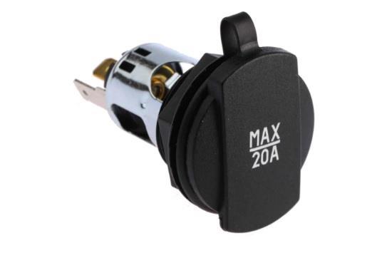 Sigarettennerkontakt 12/24V maks. 20A
