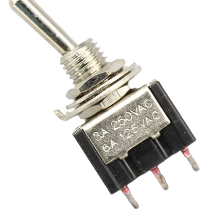 BRYTER 1-POL 3A 250 PÅ-PÅ, M6X0,75MM, MS-500A