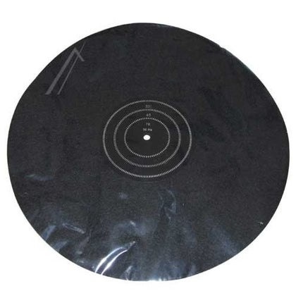 FELTMATTE MED STROBOSKOPSKIVE FOR PLATESPILLER