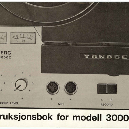 User manual 3000x, PDF, Norwegian