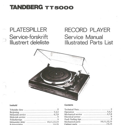 TT5000 servicemanual, PDF