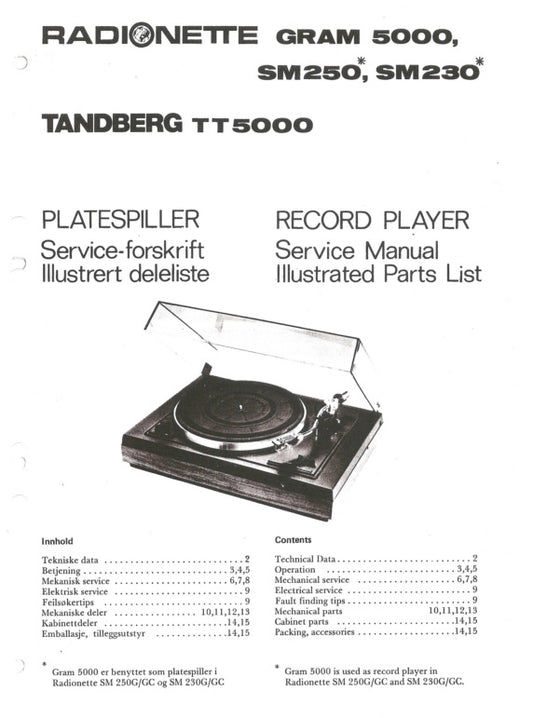 TT5000 servicemanual, PDF