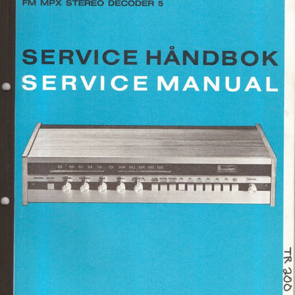 Servicemanual for TR200, PDF, Norsk, 33s