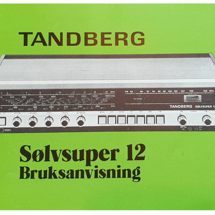 Brukermanual til Sølvsuper 12, PDF, norsk, 16s,